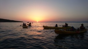 Sea kayaking Island Brač