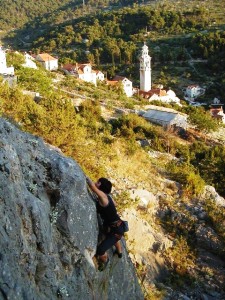 Climbing Island Brač